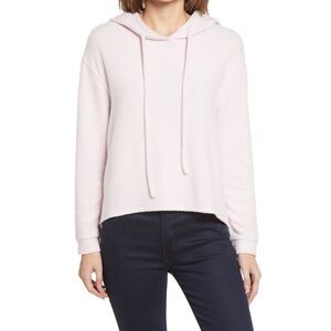 Everleigh Cozy Hoodie in Light Pink Size Large NWT Soft Brushed French Terry